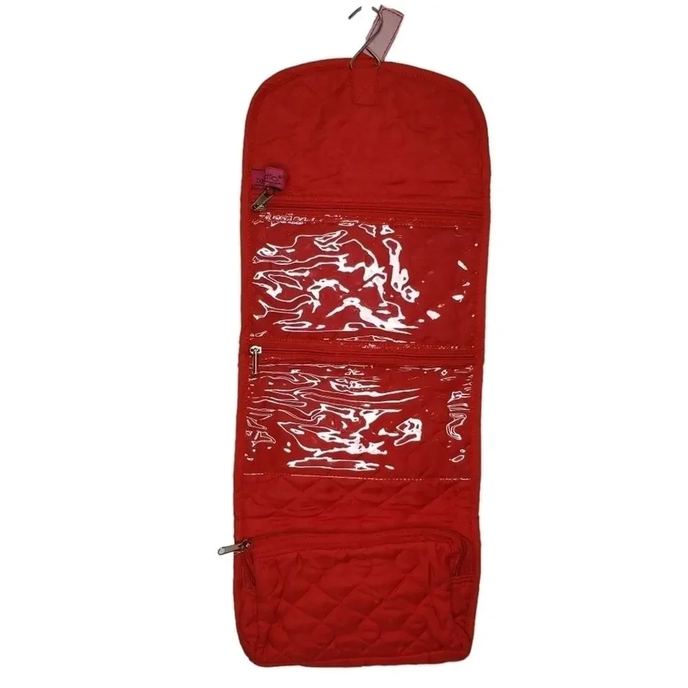 Buckhead Betties Navy/Red Curve Appeal Quilted Accessory Bag